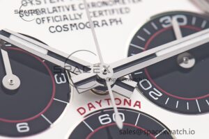 Daytona 116519 Clean Factory 1:1 Best Edition 904L SS Case White Dial on Rubber Strap SA4130 V2 - Image 9