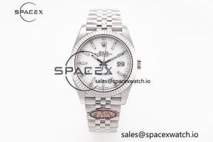 DateJust 41 126334 Clean 1:1 Best Edition 904L Steel White Stick Dial on Jubilee Bracelet VR3235