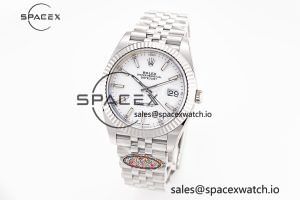 DateJust 41 126334 Clean 1:1 Best Edition 904L Steel White Stick Dial on Jubilee Bracelet VR3235 - Image 3