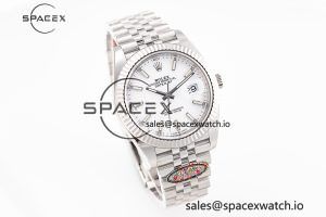 DateJust 41 126334 Clean 1:1 Best Edition 904L Steel White Stick Dial on Jubilee Bracelet VR3235 - Image 4