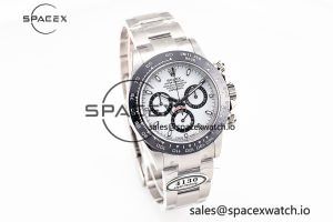 Daytona 116500 Clean 1:1 Best Edition 904L SS Case and Bracelet White Dial SA4130 V2 - Image 5