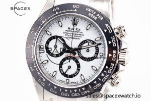 Daytona 116500 Clean 1:1 Best Edition 904L SS Case and Bracelet White Dial SA4130 V2 - Image 2