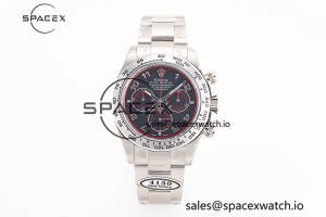 Daytona 116509 Clean 1:1 Best Edition 904L SS Case Black Dial on SS Bracelet SA4130 V2