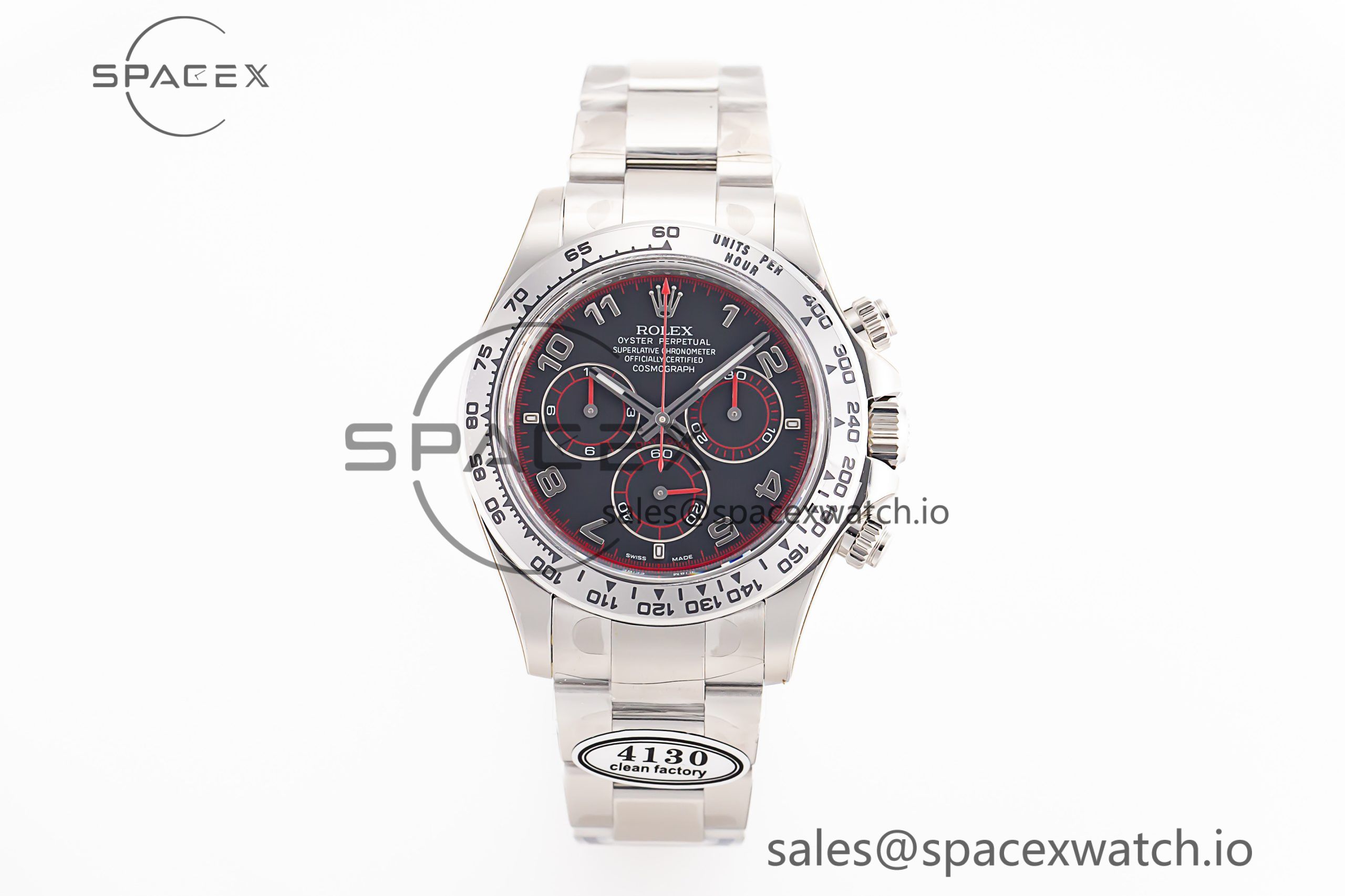 _MG_4449 Daytona 116509 Clean 1:1 Best Edition 904L SS Case Black Dial on SS Bracelet SA4130 V2 - Image 1