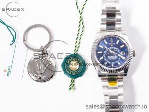 Sky-Dweller 326934 904L SS ZF 1:1 Best Edition Blue Dial on SS Bracelet A2824 - Image 34