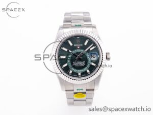 Sky-Dweller 326934 904L SS ZF 1:1 Best Edition Green Dial on SS Bracelet A2824