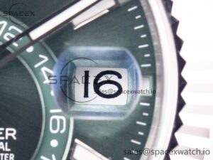 Sky-Dweller 326934 904L SS ZF 1:1 Best Edition Green Dial on SS Bracelet A2824 - Image 11