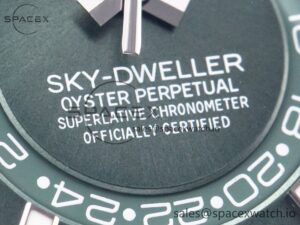 Sky-Dweller 326934 904L SS ZF 1:1 Best Edition Green Dial on SS Bracelet A2824 - Image 10