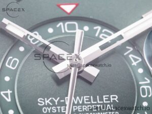 Sky-Dweller 326934 904L SS ZF 1:1 Best Edition Green Dial on SS Bracelet A2824 - Image 8