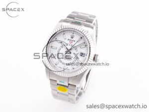 Sky-Dweller 326934 904L SS ZF 1:1 Best Edition White Dial on SS Bracelet A2824 - Image 4