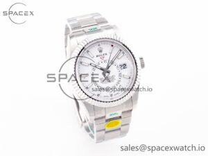 Sky-Dweller 326934 904L SS ZF 1:1 Best Edition White Dial on SS Bracelet A2824 - Image 5