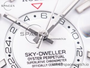 Sky-Dweller 326934 904L SS ZF 1:1 Best Edition White Dial on SS Bracelet A2824 - Image 9