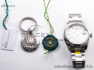 Sky-Dweller 326934 904L SS ZF 1:1 Best Edition White Dial on SS Bracelet A2824 - Image 34