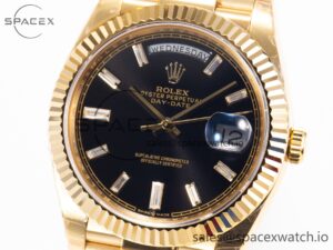 DayDate 40mm 228238 EWF 1:1 Flt YG Black Dial Diamond Markers A2836 - Image 2