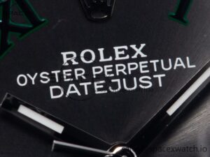 DateJust 41 126330 904L SS VSF 1:1 Best Edition Gray Dial Green Roman on Oyster Bracelet VS3235 - Image 8