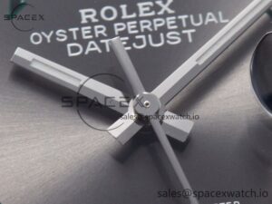 DateJust 41 126330 904L SS VSF 1:1 Best Edition Gray Dial Green Roman on Oyster Bracelet VS3235 - Image 9