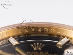 DayDate 40mm 228238 EWF 1:1 Flt YG Black Dial Diamond Markers A2836 - Image 6