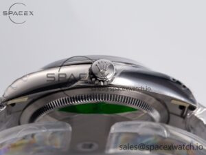 DateJust 41 126330 904L SS VSF 1:1 Best Edition Gray Dial Green Roman on Oyster Bracelet VS3235 - Image 15