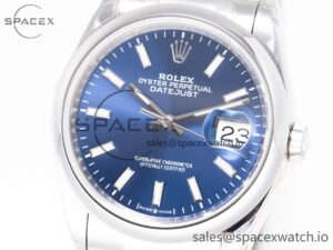 DateJust 41 126330 904L SS VSF 1:1 Best Edition Blue Dial on Bracelet VS3235 - Image 2