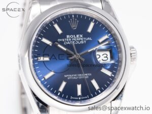 DateJust 41 126330 904L SS VSF 1:1 Best Edition Blue Dial on Bracelet VS3235 - Image 3