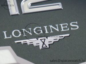 Hydroconquest 43mm SS Black Ceramic Bezel XF 1:1 Best Edition Dark Green Dial on SS Bracelet L888 - Image 9