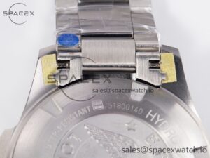 Hydroconquest 43mm SS Black Ceramic Bezel XF 1:1 Best Edition Dark Green Dial on SS Bracelet L888 - Image 17