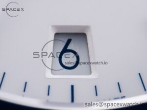 Constellation 41mm Blue Ceramic Bezel SS SBF 1:1 Best Edition White Dial on SS Bracelet A8900 - Image 9