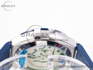 Constellation 41mm Blue Ceramic Bezel SS SBF 1:1 Best Edition White Dial on SS Bracelet A8900 - Image 11