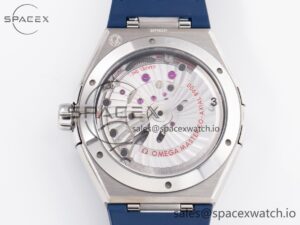 Constellation 41mm Blue Ceramic Bezel SS SBF 1:1 Best Edition White Dial on SS Bracelet A8900 - Image 13