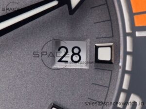 Planet Ocean 43.5mm Ti VSF 1:1 Best Edition Black/Orange Bezel Gray Dial on Gray Nylon Strap A8900 - Image 10