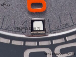 Planet Ocean 43.5mm Ti VSF 1:1 Best Edition Black/Orange Bezel Gray Dial on Gray Nylon Strap A8900 - Image 11