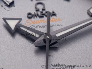 Planet Ocean 43.5mm Ti VSF 1:1 Best Edition Black/Orange Bezel Gray Dial on Gray Nylon Strap A8900 - Image 6
