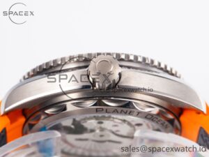 Planet Ocean 43.5mm Ti VSF 1:1 Best Edition Black/Orange Bezel Gray Dial on Gray Nylon Strap A8900 - Image 13