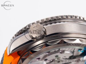 Planet Ocean 43.5mm Ti VSF 1:1 Best Edition Black/Orange Bezel Gray Dial on Gray Nylon Strap A8900 - Image 14