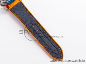 Planet Ocean 43.5mm Ti VSF 1:1 Best Edition Black/Orange Bezel Gray Dial on Gray Nylon Strap A8900 - Image 24