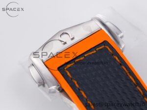 Planet Ocean 43.5mm Ti VSF 1:1 Best Edition Black/Orange Bezel Gray Dial on Gray Nylon Strap A8900 - Image 32