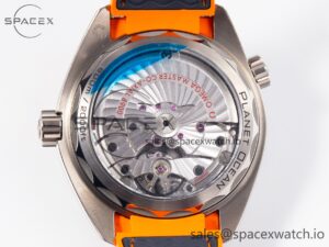 Planet Ocean 43.5mm Ti VSF 1:1 Best Edition Black/Orange Bezel Gray Dial on Gray Nylon Strap A8900 - Image 16