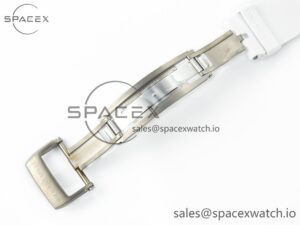 RM035 TRANSPARENT SONIC Best Edition Skeleton Dial on White Rubber Strap Clone RMUL2 V2 - Image 21