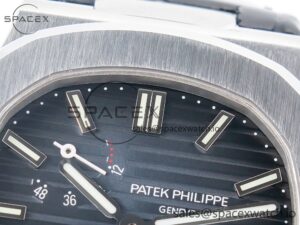 Nautilus 5712 SS PPF 1:1 Best Edition Blue Dial on Black Leather Strap A240 Super Clone V2 - Image 9