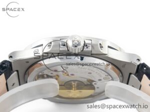 Nautilus 5712 SS PPF 1:1 Best Edition Blue Dial on Black Leather Strap A240 Super Clone V2 - Image 15