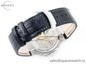 Nautilus 5712 SS PPF 1:1 Best Edition Blue Dial on Black Leather Strap A240 Super Clone V2 - Image 16