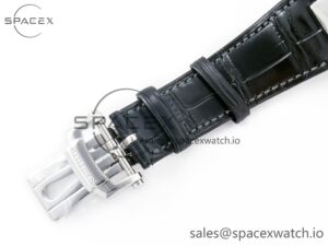 Nautilus 5712 SS PPF 1:1 Best Edition Blue Dial on Black Leather Strap A240 Super Clone V2 - Image 30
