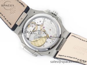 Nautilus 5712 SS PPF 1:1 Best Edition Blue Dial on Black Leather Strap A240 Super Clone V2 - Image 18