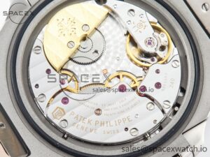 Nautilus 5712 SS PPF 1:1 Best Edition Blue Dial on Black Leather Strap A240 Super Clone V2 - Image 20