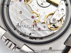 Nautilus 5712 SS PPF 1:1 Best Edition Blue Dial on Black Leather Strap A240 Super Clone V2 - Image 23