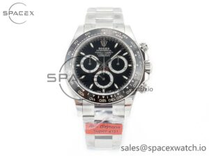2023 Daytona 126500 AR+F 1:1 Best Edition 904L SS Case and Bracelet Black Dial SA4131