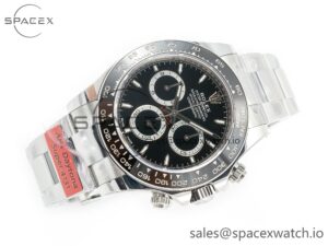2023 Daytona 126500 AR+F 1:1 Best Edition 904L SS Case and Bracelet Black Dial SA4131 - Image 7