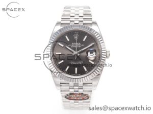 DateJust 126334 904L SS Clean Best Edition Gray Rhodium Dial on Jubilee Bracelet S3235