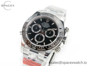 2023 Daytona 126500 AR+F 1:1 Best Edition 904L SS Case and Bracelet Black Dial SA4131 - Image 4