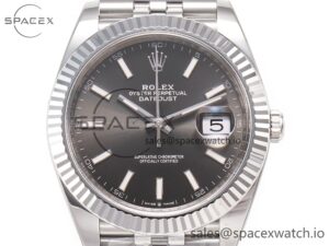 DateJust 126334 904L SS Clean Best Edition Gray Rhodium Dial on Jubilee Bracelet S3235 - Image 2